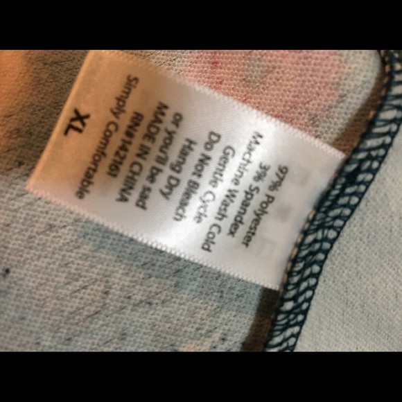 NWT Lularoe Azure Floral Woman’s Skirt - Picture 6 of 6